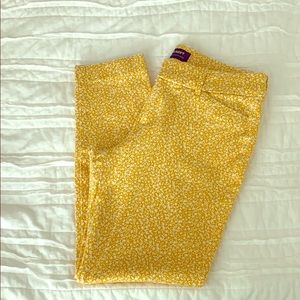 Old Navy Pixie Pants - Yellow & White Floral